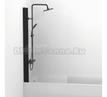 Шторка на ванну Ideal Standard Connect 2 80x140, черный шелк