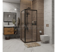 Душевой уголок Niagara Nova NG-82-8AB-A90B 80x90, прямоугольный, черный