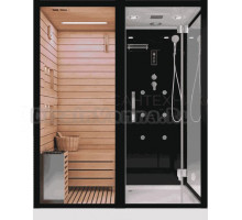 Душевая кабина Cerutti Spa Albano Nero-L Black 8347 с сауной