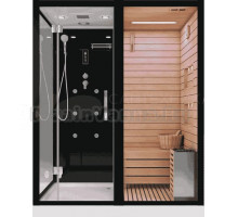 Душевая кабина Cerutti Spa Albano Nero-R Black 8348 с сауной