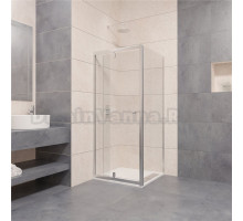 Душевой уголок RGW Passage PA-02+90 см (77-90)x90x185 профиль хром, стекло прозрачное