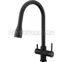 Смеситель для кухни Paulmark Lange 214212-401 антрацит