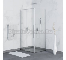 Душевой уголок RGW Stilvoll SV-12+100 см (138,5-140)x100x195 профиль хром, стекло прозрачное