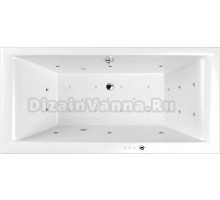 Акриловая ванна WHITECROSS Savia Duo ULTRA 170x80, форсунки цвета хром