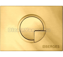 Кнопка смыва Berges Novum R9 золото глянец