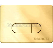 Кнопка смыва Berges Novum D9 золото глянец