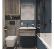 Мебель для ванной STWORKI Брамминг 65 подвесная, дуб шерман серый