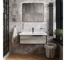 Мебель для ванной STWORKI Брамминг 85 подвесная, дуб шерман серый