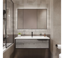 Мебель для ванной STWORKI Брамминг 100 подвесная, дуб шерман серый