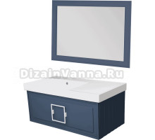 Мебель для ванной La Fenice Cubo 90 L синяя