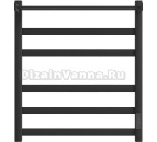 Полотенцесушитель электрический Point Меркурий PN83856PB 50х60 с полкой, черный
