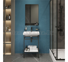 Мебель для ванной STWORKI Эстфолл 55, черный муар 11054-KL