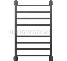 Полотенцесушитель водяной Двин L plaza 80/50 чёрный матовый