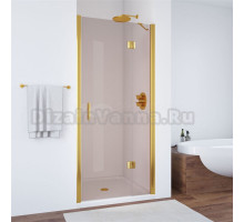 Душевая дверь в нишу Vegas Glass AFP TUR NOVO h1890 110 09 05 R профиль золото, стекло бронза