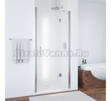 Душевая дверь в нишу Vegas Glass AFP TUR NOVO h1890 120 08 10 R профиль глянцевый хром, стекло сатин