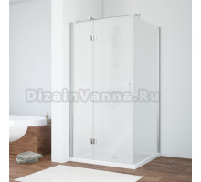 Душевой уголок Vegas Glass AFP-Fis TUR NOVO h1890 90*80 08 10 L профиль глянцевый хром, стекло сатин