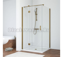 Душевой уголок Vegas Glass AFP-Fis TUR NOVO h1890 100 05 01 L профиль бронза, стекло прозрачное