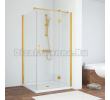 Душевой уголок Vegas Glass AFP-Fis TUR NOVO h1890 100*110 09 01 R профиль золото, стекло прозрачное