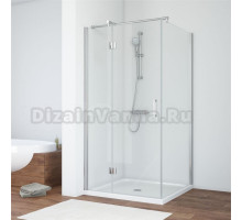 Душевой уголок Vegas Glass AFP-Fis TUR NOVO h1890 120*110 08 01 L профиль глянцевый хром, стекло прозрачное