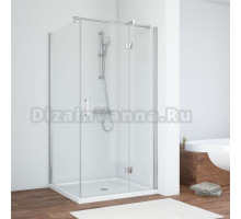 Душевой уголок Vegas Glass AFP-Fis TUR NOVO h1890 120 08 01 R профиль глянцевый хром, стекло прозрачное