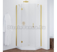 Душевой уголок Vegas Glass AFA-Pen TUR NOVO h1890 90 09 10 L профиль золото, стекло сатин