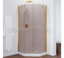 Душевой уголок Vegas Glass AFA-Pen TUR NOVO h1890 90 09 05 L профиль золото, стекло бронза