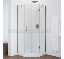 Душевой уголок Vegas Glass AFA-Pen TUR NOVO h1890 90 05 01 R профиль бронза, стекло прозрачное