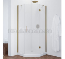 Душевой уголок Vegas Glass AFA-Pen TUR NOVO h1890 90 05 10 R профиль бронза, стекло сатин