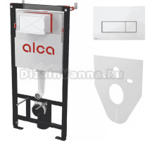 Система инсталляции для унитазов AlcaPlast AM101/1120-4:1 RU M571-0001 кнопка смыва хром