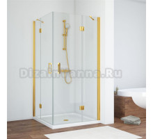 Душевой уголок Vegas Glass AFA TUR NOVO h1890 90 09 01 профиль золото, стекло прозрачное