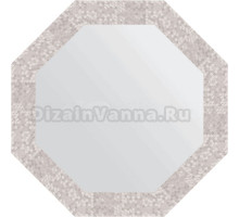 Зеркало Evoform Octagon BY 3746 63 соты алюминий, в багетной раме