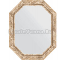 Зеркало Evoform Octagon BY 7118 58х73 прованс с плетением, в багетной раме