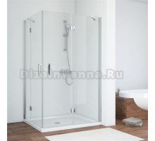 Душевой уголок Vegas Glass AFA-F TUR NOVO h1890 120*80 08 01 R профиль глянцевый хром, стекло прозрачное