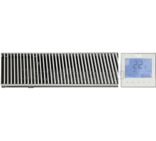 Конвектор отопления KVZ Slim KVZ-Vent-180-70-800-1V-UA/RRA-180-800-A с решеткой, термостат белый