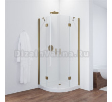 Душевой уголок Vegas Glass AFS TUR NOVO h1890 110 05 01 профиль бронза, стекло прозрачное