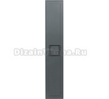 Шкаф-пенал La Fenice Cubo серый, ручка черная