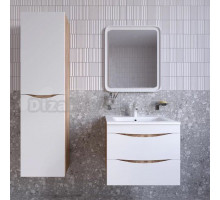 Мебель для ванной IDDIS Cloud 60 подвесная, белая, золотистый дуб