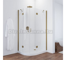 Душевой уголок Vegas Glass AFS-F TUR NOVO h1890 110*100 05 01 R профиль бронза, стекло прозрачное