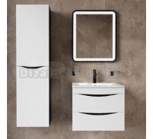 Мебель для ванной IDDIS Cloud 60 подвесная, белая, черный мрамор