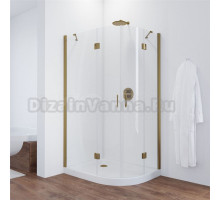 Душевой уголок Vegas Glass AFS-F TUR NOVO h1890 120*80 05 01 L профиль бронза, стекло прозрачное