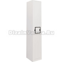 Шкаф-пенал La Fenice Cubo белый, ручка черная