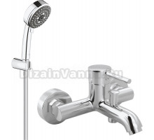 Смеситель для ванны с душем MEGA Didim MG-CM103 + Душевой гарнитур Grohe Vitalio Comfort 26176000 хром