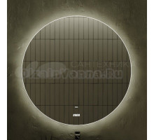 Зеркало круглое Jorno Solo 77 с подсветкой и часами