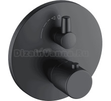 Термостатический смеситель Kludi Zenta SL 388353945 для душа, черный матовый