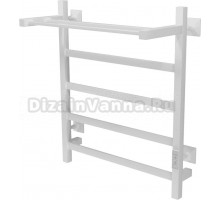 Полотенцесушитель электрический TermoSmart Лофт 50х60, белый матовый, с полкой