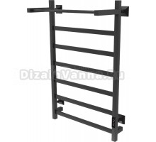 Полотенцесушитель электрический TermoSmart Лофт 50х80, черный матовый, с полкой