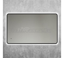 Зеркало Art&Max Siena S 60х100 черное, с LED-подсветкой, 6000К