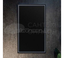 Зеркало Art&Max Aversa 70х120 черное, с LED-подсветкой, 6000К