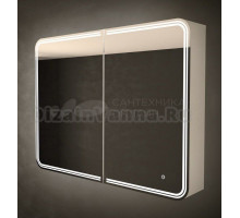Зеркало-шкаф Art&Max Verona 90х80 белое, с LED-подсветкой, 6000К