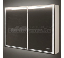 Зеркало-шкаф Art&Max Merano 100х80 белое, с LED-подсветкой, 6000К